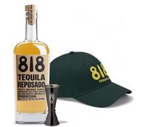 818 Reposado Tequila By Kendall Jenner 70cl - With 818 Tequila Cap & Secret Bottle Shop Jigger - Tequila Gift Set For Christmas