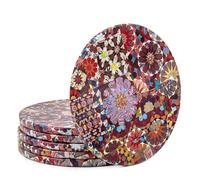 818 - Turkish Drink Coasters Set of 6 - Mediterranean Design for Cup Coasters Gift Sets from Istanbul