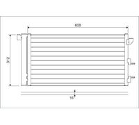 818005 CONDENSER, AIR CONDITIONING VALEO
