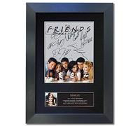 #819 FRIENDS TOP USA TV SHOW Signed Autograph Mounted Photo Reproduction PRINT A4 Rare Perfect Birthday (297 x 210mm) (Black Frame)
