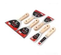 8199922873351428 6Pcs Stainless Steel Putty Knife Scraper Blade 1" 2" 3" 4" 5" 6" Cleaning Shovel Wall Shovel with Wood Handle