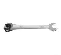 819mm Ratchet and Open End Fix Head Tubing Wrench, Constructed from Chromium Vanadium Steel for Maximum Durability and Tight Space Use (14mm)
