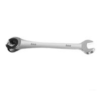 819mm Ratchet and Open End Fix Head Tubing Wrench, Constructed from Chromium Vanadium Steel for Maximum Durability and Tight Space Use (8mm)