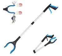 81cm/32" Litter Pickers Grabber Stick for Disabled, Long Reach Heavy Duty Helping Hand Grabbers for Adults, Disabled, Elderly, Pick Up Stick for Trash Cleaning (Blue)
