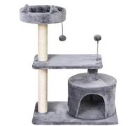 81Cm Cat Tree Climbing Tower For Indoor With Scratching Post Grey