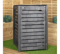 81cm x 1.16m Outdoor Wooden Garden Wheelie Bin Store Storage for 1 Bin in Anthracite