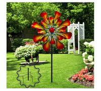 81in Garden Windmill, Windmills For The Yard Kinetic Wind Sculptures with Stake Yard Spinner Gifts for Garden Lovers