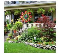 81in Garden Windmill, Yard Spinners 3D Wind Sculptures and Spinners Outdoor Windmills for The Yard Garden for Home Lawn Backyard Patio Decor