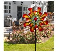 81in Windmills For The Yard, Garden Spinners Outdoor 2-Way Wind Sculpture Spinner with Metal Stake Yard Windmills for Garden Yard Lawn Patio Decoration