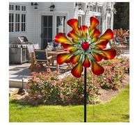 81in Windmills For The Yard, Molino de Viento Para Jardin Kinetic Wind Sculptures with Stake Wind Spinners Gifts for Garden Lovers