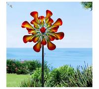 81in Yard Windmill, Windmills For The Yard Kinetic Wind Sculptures with Stake Kinetic Wind Spinners Outdoor Metal Gifts for Garden Lovers