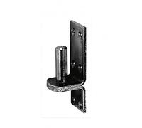 81mm x 30mm x 10mm (11mm) Black Heavy Duty Hinge Pin Gate Hinge Brackets Galvanised Steel (Pack of 2) X07E/2