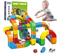 81pcs Magic Rail Cube Track KidsToy Set, Clickrail Electric Train Set