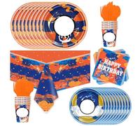 81Pcs Party Tableware Set For Goku, Cartoon Party Decoration, Cartoon Birthday Party Supplies
