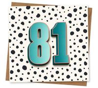 81st Birthday Card for Her, Funny Design