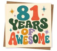 81st Birthday Card for Her, Funny Design