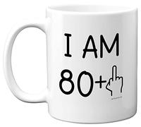 81st Birthday Gifts for Women Men, Rude Novelty Mug Middle Finger, Gag Joke Gifts, Perfect Funny Mugs for Eighty-One Eighty-First Birthday Present, 11oz Ceramic Coffee Mugs
