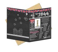81st Birthday Gifts Ideas for Men or Women. Back In 1944 Giant Greetings Card. Bday Party Decor Home Supplies. Gift for him or her Turning 81 Years Old. Vintage 13x9 In Card with Mailing Envelope