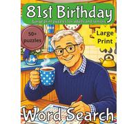 81st Birthday Word Search for Men: 81st Birthday Gift | Present for Senior | Present for Grandpa | Birthday Gift for Dad | Wordsearch | Gifts for Men ... gift | Present for Grandad | Nostalgic Gift