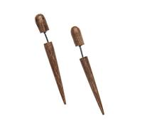 81stgeneration 4cm Natural Wood Straight Spike Fake Ear Stretchers for Women - Gothic Brown Spikes for Ears - Stick Fake Ear Tapers for Men - Fake Tribal Gauges - Wooden Jewellery