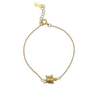 81stgeneration Gold Plated Sterling Silver Bracelet for Women - Turtle Charm Bracelet With 925 Silver Chain - Best Friend Bracelets - Marine-Life Accessories - Boho Jewellery for Daughter