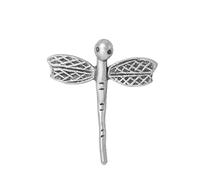 81stgeneration Karen Hill Tribe Silver Firefly Pendant - 999 Pure Silver Insect Charm for Chain - Unique Dragonfly Charm - Handmade Charms - Artisan Gifts - Boho Jewellery for Nature Lovers