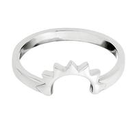 81stgeneration Sterling Silver Sun Ring for Women - 925 Silver Sunset Ring - Minimalist Bohemian Celestial Jewellery - Summer Thin Band Rings for Daughter - Dainty Simple Sunrise Design