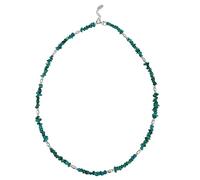 81stgeneration Sterling Silver Turquoise Chip Beaded Necklace for Women - 925 Silver Blue Gemstone Bead Necklaces - Colorful Boho Jewellery - Unique December Birthstone Gift