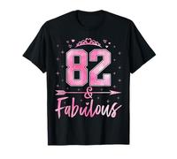 82 and Fabulous Cute Ladies 82nd Birthday Women 82 Years Old T-Shirt