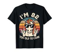 82 Birthday 82 Years Old 82nd Men Women Funny Unicorn T-Shirt
