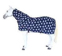 82" Horse Polar Fleece Cooler with Combo Neck Moisture-Wicking Exercise Blanket, Breathable Lightweight Cooling Sheet, Frog Print 43EE15N