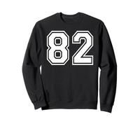 82 Number Eighty-Two Team Sports Graphic Matching Varsity Sweatshirt