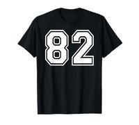 82 Number Eighty-Two Team Sports Graphic Matching Varsity T-Shirt