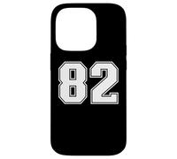 82 Number Eighty-Two Team Sports Graphic Varsity Matching Case for iPhone 14 Pro