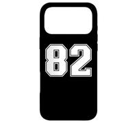 82 Number Eighty-Two Team Sports Graphic Varsity Matching Case for iPhone 17 Pro Max