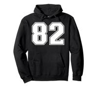 82 Number Eighty-Two Team Sports Graphic Varsity Matching Pullover Hoodie