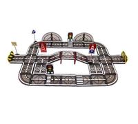 82 PCS Magnetic Tiles Building Set for Kids Ages 3+ | EN71 Certified Magnetic Blocks | Strong Permanent Magnets, STEM Construction Toy, Durable ABS Plastic, Creative Traffic & Building Set