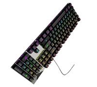 82 RGBs Backlits Mechanical Gaming Keyboards For PC Blue Switches Wireds Design AntiGhosting Blue Switches Gaming Keyboards