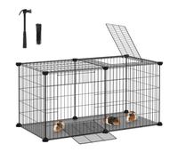 82 x 41 x 41 cm Small Animal Cage Black