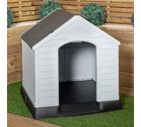 82 X 76Cm Samuel Alexander Small Outdoor Plastic Dog House With Raised Bed
