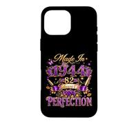 82 Year Old Made in 1944 Retro Floral 82nd Birthday Women Case for iPhone 16 Pro Max