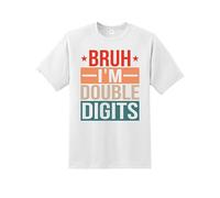 82 Years Old Birthday Bruh I'm Double Digits T-Shirt | Funny 10th Birthday Gift for Boys & Girls | Kids Turning Ten Years Old Party Tee | Double Digits Celebration Top for Son, Daughter, Friends