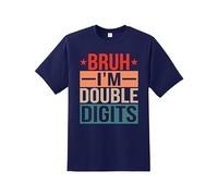 82 Years Old Birthday Bruh I'm Double Digits T-Shirt | Funny 10th Birthday Gift for Boys & Girls | Kids Turning Ten Years Old Party Tee | Double Digits Celebration Top for Son, Daughter, Friends