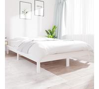 820537 vidaXL Bed Frame without Mattress White 120x200 cm Solid Wood