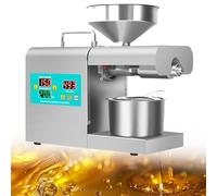 820W Automatic Oil Press Machine, Hot/Cold Oil Extraction Machine, 304 Stainless Steel Oil Press Machine, High Oil Yield Extractor for for Flaxseed Peanut Hemp Seeds Sesame Sunflower