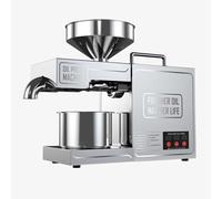 820W Oil Press Machine, Automatic Commercial Oil Expeller Extractor Stainless Steel Oil Presser Pressing Mill Maker Machine for Commercial Home