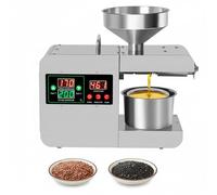 820W Stainless Steel Oil Extractor, Home Automatic Press with Intelligent Heating, Professional Expeller for Peanut Coconut Rapeseed Walnut Olive Kernels