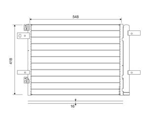 822564 CONDENSER, AIR CONDITIONING VALEO