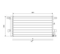 822650 CONDENSER, AIR CONDITIONING VALEO