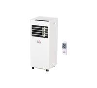 823-003V72WT HOMCOM Mobile Air Conditioner White W/ Remote Control